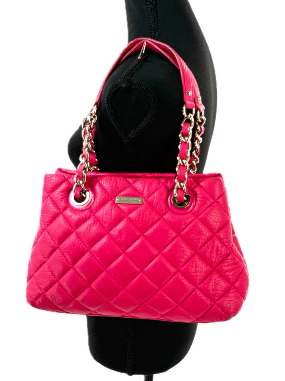 Kate Spade Maryanne Gold Coast Small Quilted Leather Shoulder Bag Zinnia Pink